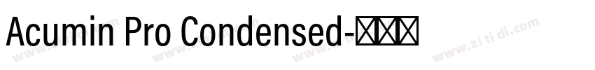 Acumin Pro Condensed字体转换